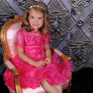 Fuchsia Ruffle Dress & Shrug